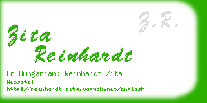 zita reinhardt business card